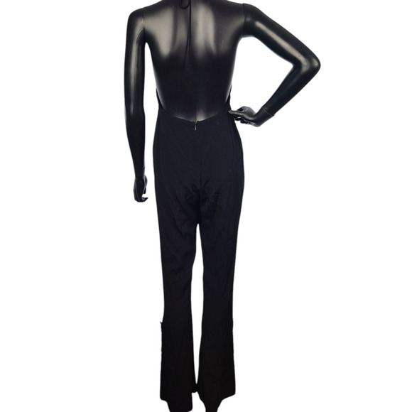 For Love & Lemons Laney Lou Jumpsuit in Black Size Small - Picture 7 of 10